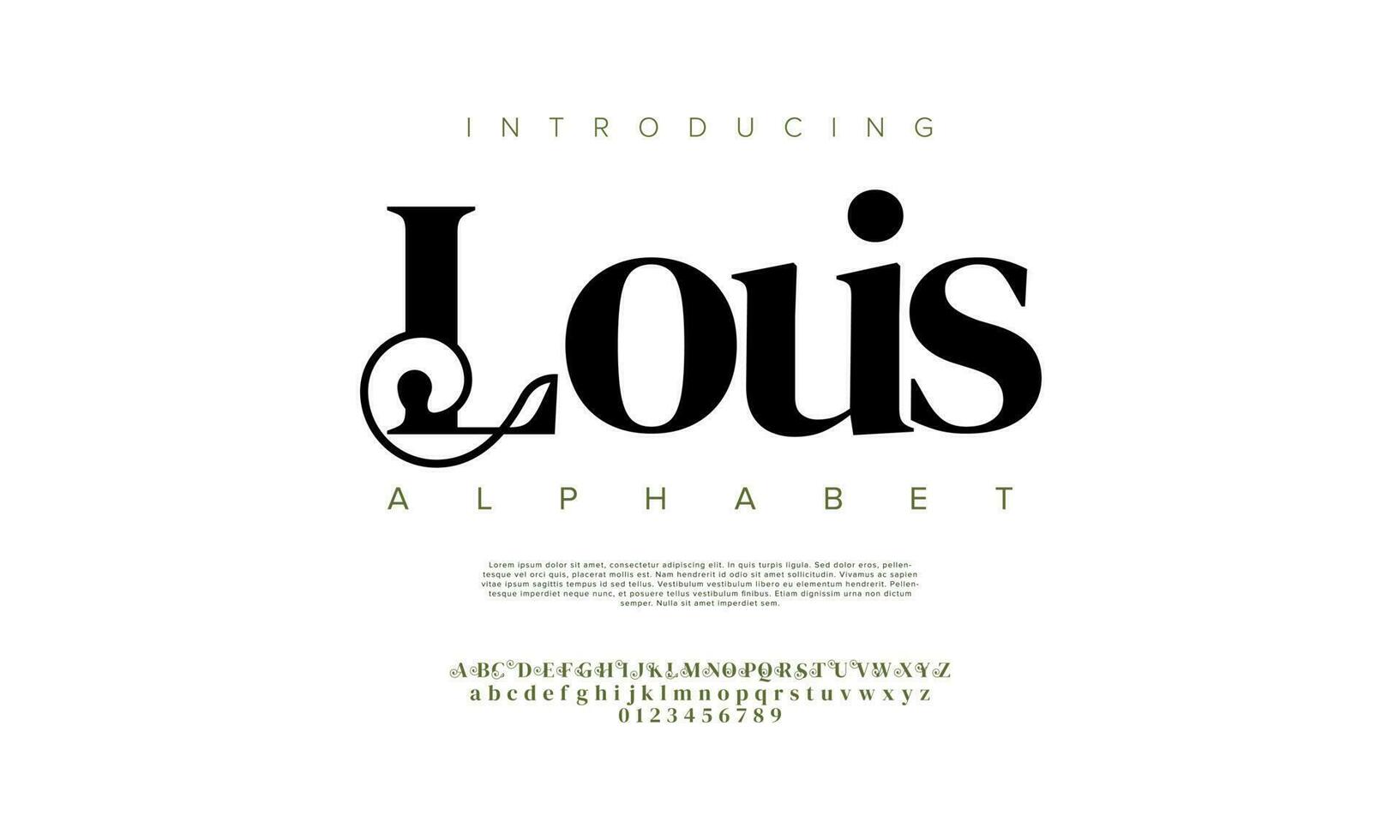 Louis abstrato digital tecnologia logotipo Fonte alfabeto. mínimo moderno urbano fontes para logotipo, marca etc. tipografia tipo de letra maiúscula minúsculas e número. vetor ilustração