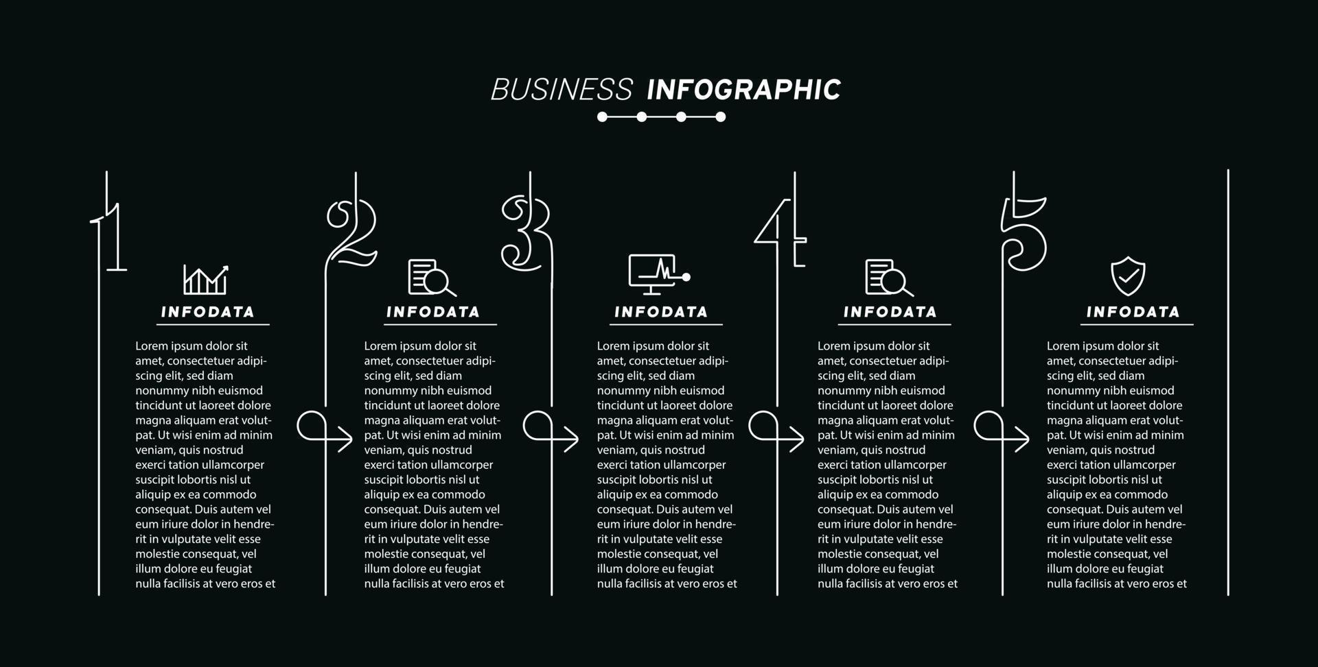 elementos de design de infográficos de negócios conjunto de infográficos em 3D vetor