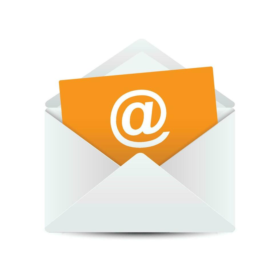 o email endereço dentro envelope vetor