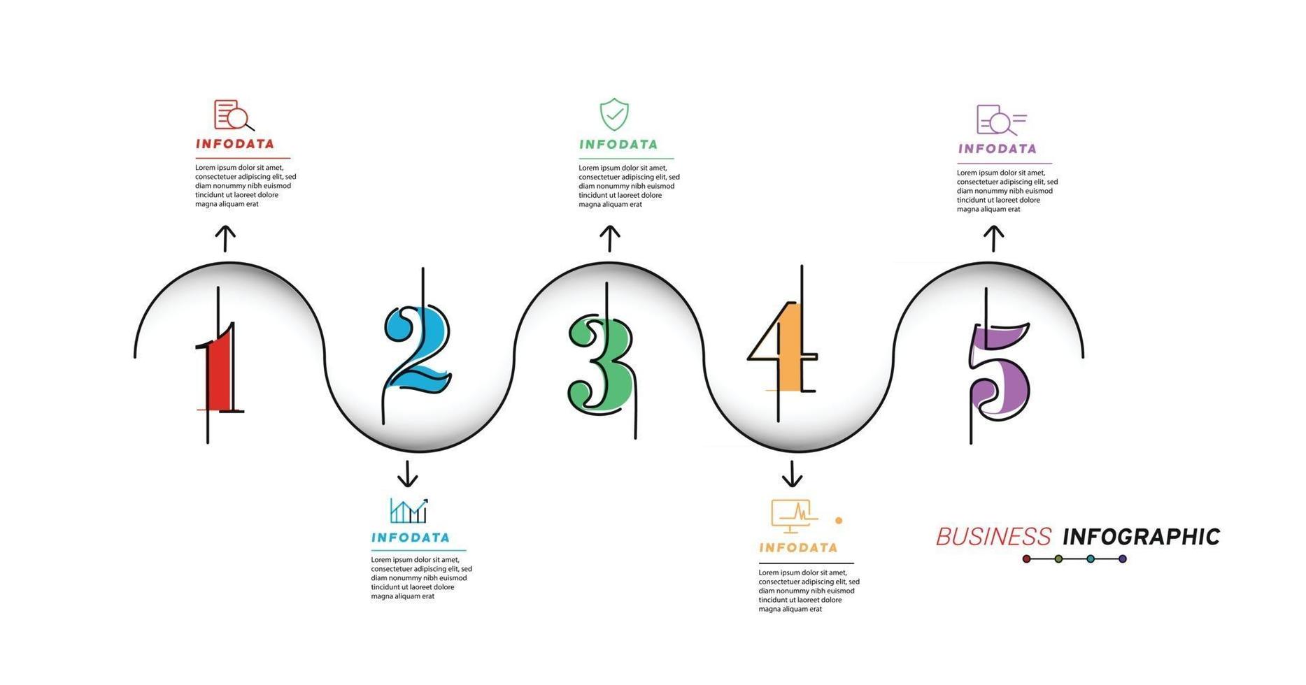 elementos de design de infográficos de negócios conjunto de infográficos em 3D vetor