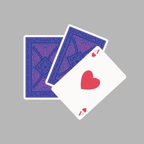 Design de cartas de jogar vetor