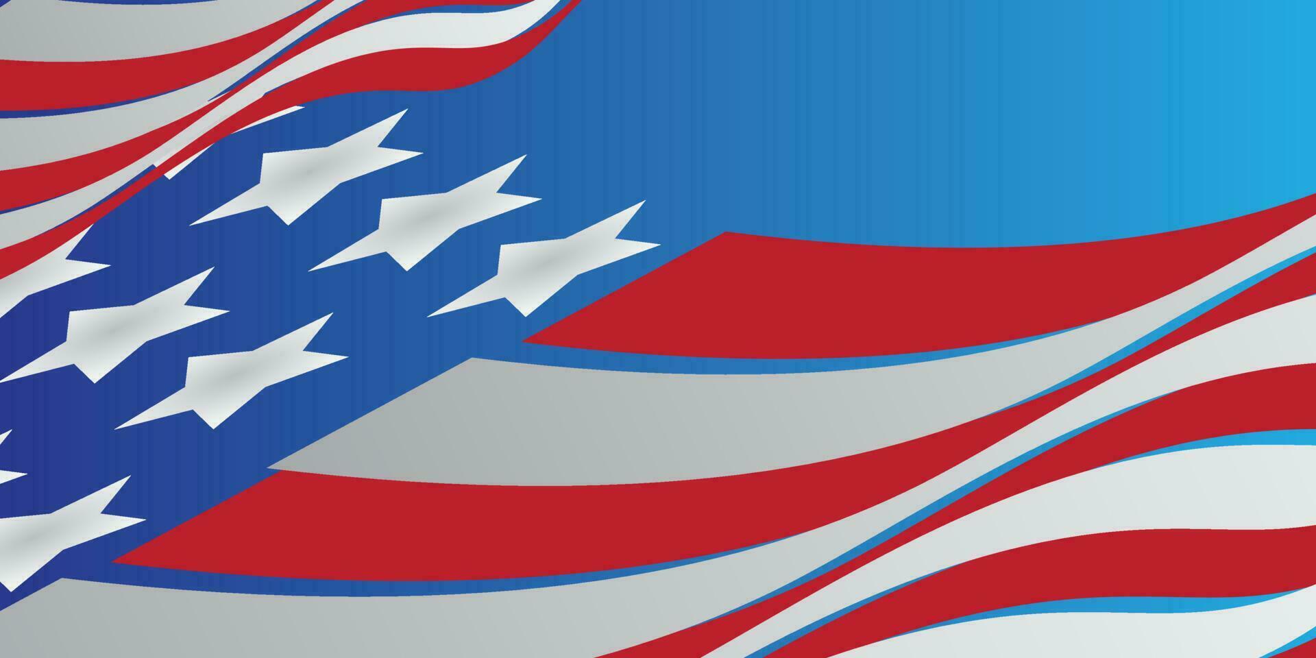 fundo Projeto com americano independência dia tema vetor