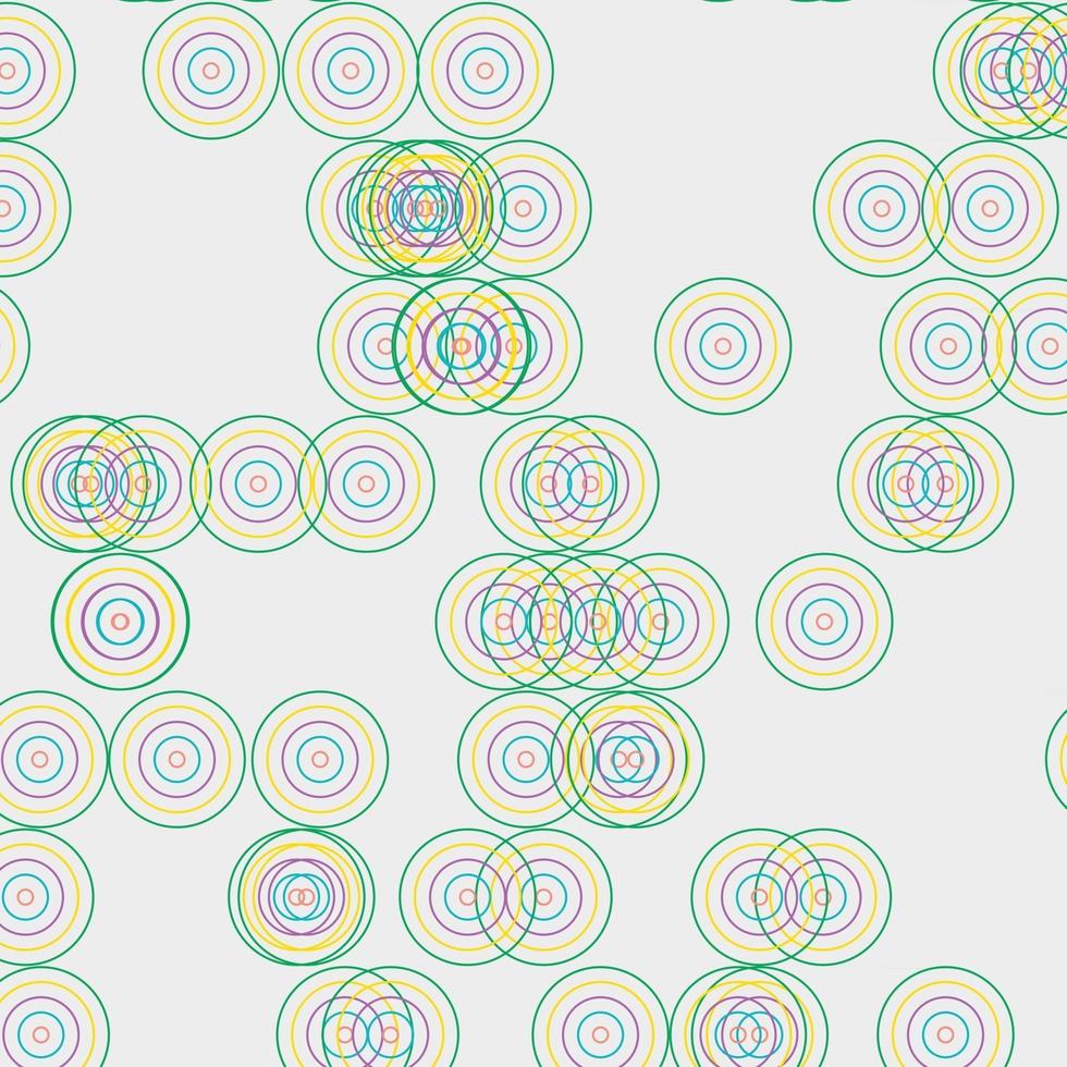 desenho abstrato de padrão de círculo colorido vetor