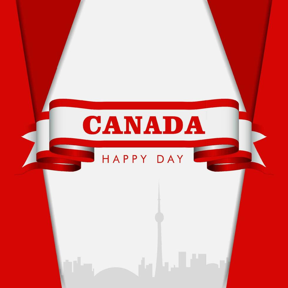Canadá dia, Canadá país bandeira e símbolos nacional Canadá dia fundo fogos de artifício vetor