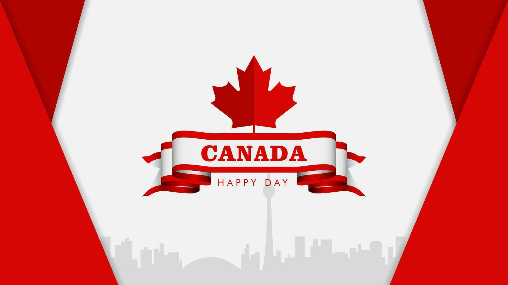 Canadá dia, Canadá país bandeira e símbolos nacional Canadá dia fundo fogos de artifício vetor