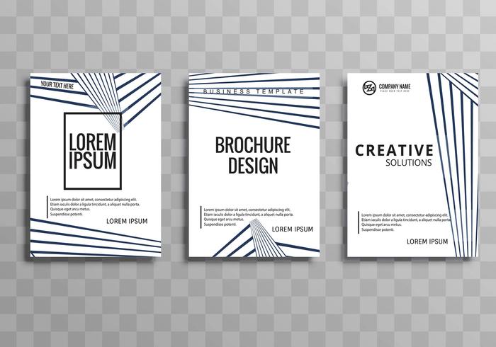 Design de modelo geométrico de brochura de negócios modernos vetor
