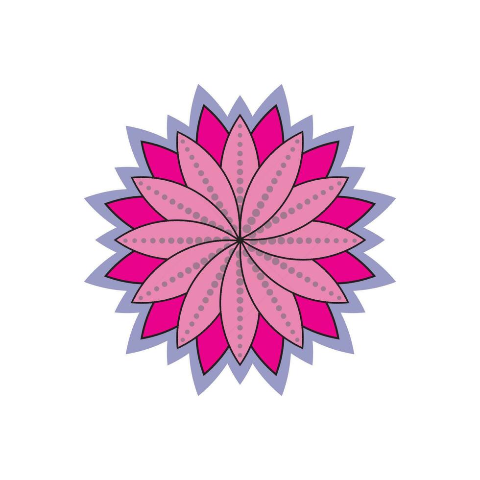 tradicional ásia colorida floral padronizar manchado vidro mosaico logotipo telha Projeto inspiração vetor