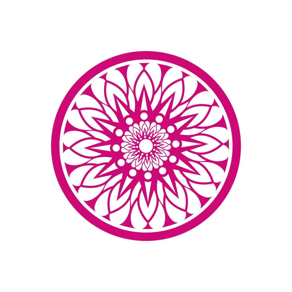 tradicional ásia colorida floral padronizar manchado vidro mosaico logotipo telha Projeto inspiração vetor