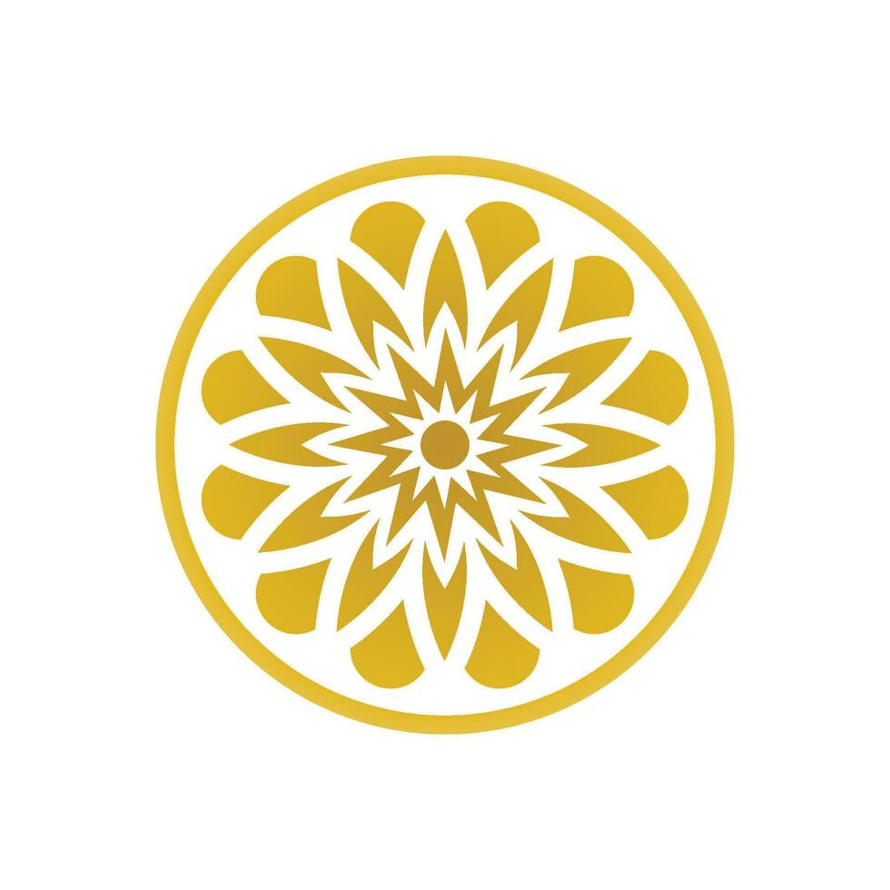 tradicional ásia colorida floral padronizar manchado vidro mosaico logotipo telha Projeto inspiração vetor