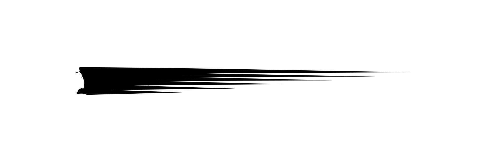 deformação do a vôo bastão ou vôo Raposa silhueta, para logotipo, pictograma, local na rede Internet, arte ilustração, ou gráfico Projeto elemento. vetor ilustração