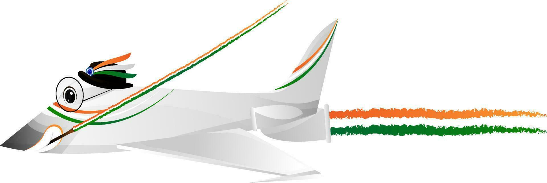 desenho animado avião isolado em branco fundo. vetor