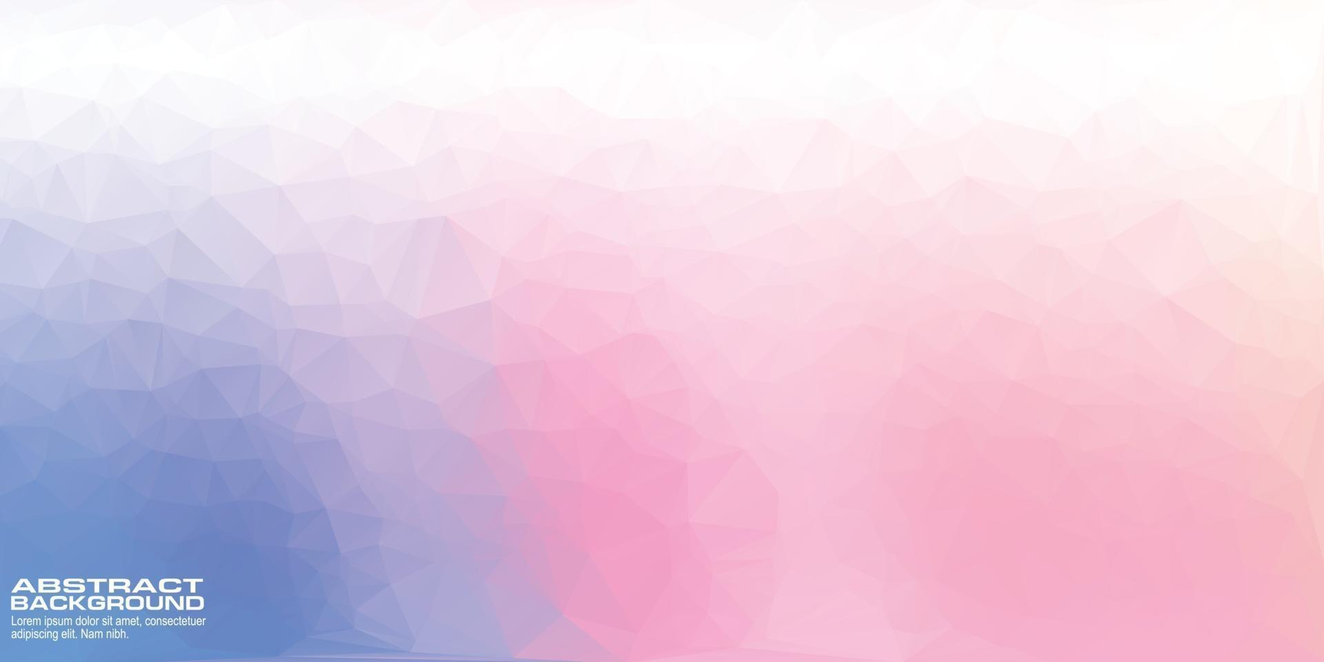 banner de fundo rosa e roxo poli baixa com formas de triângulo vetor