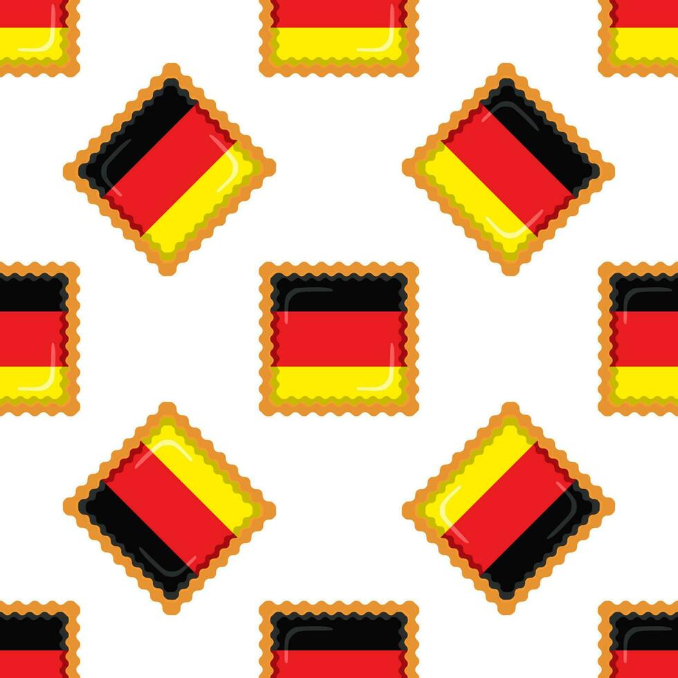 padronizar bolacha com bandeira país Alemanha dentro saboroso bolacha vetor