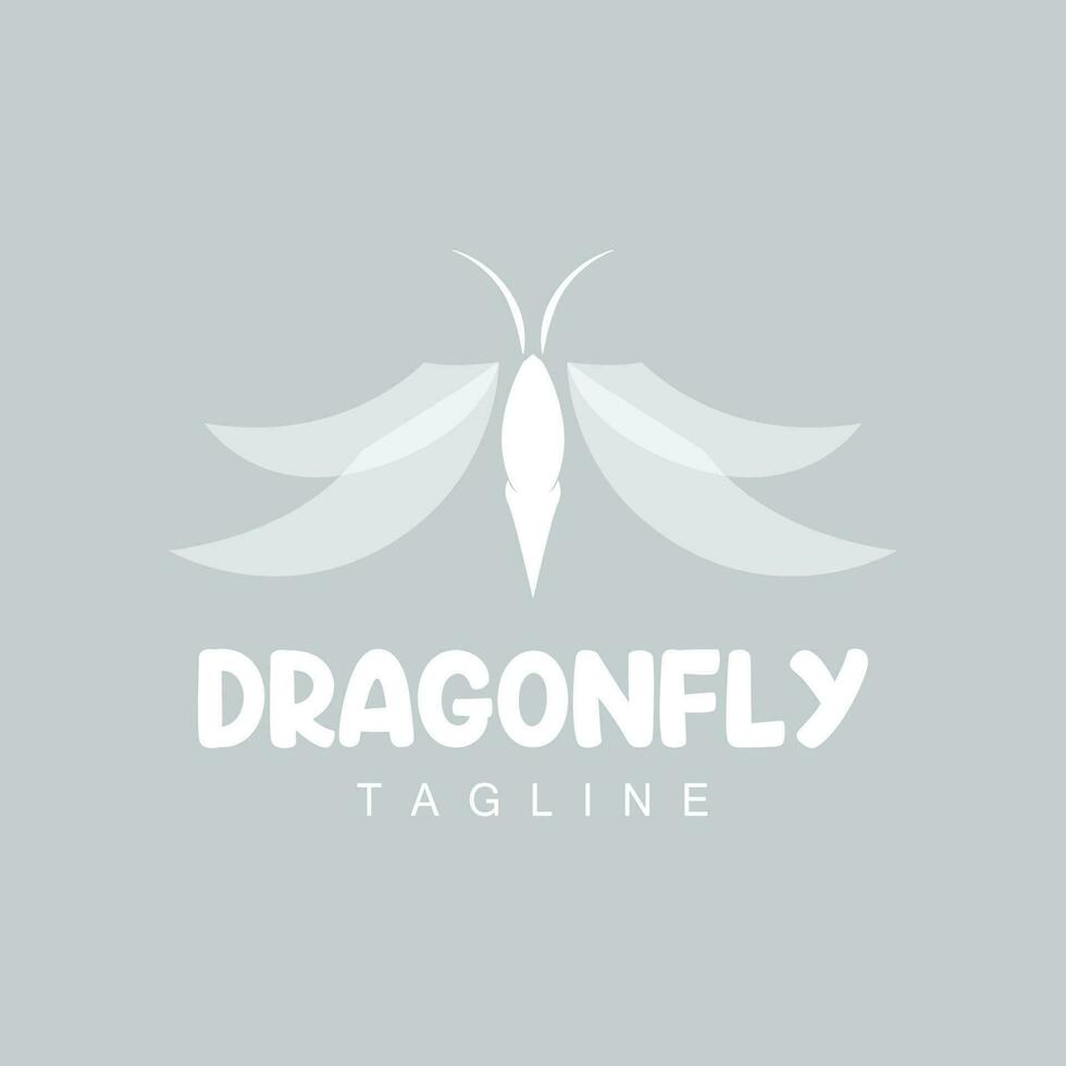 libélula logotipo, vôo animal projeto, vetor simples linha estilo, ícone símbolo ilustração