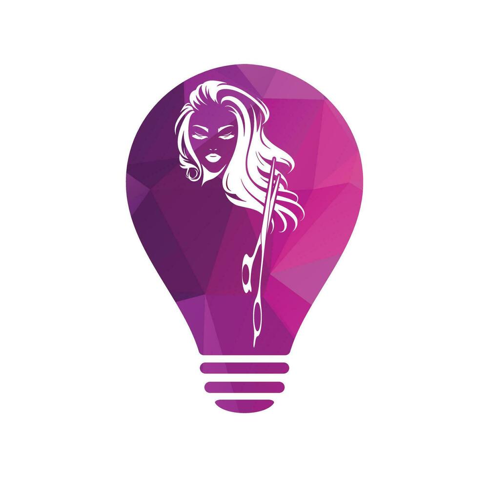 beleza cabelo salão logotipo fêmea moda logotipo vetor