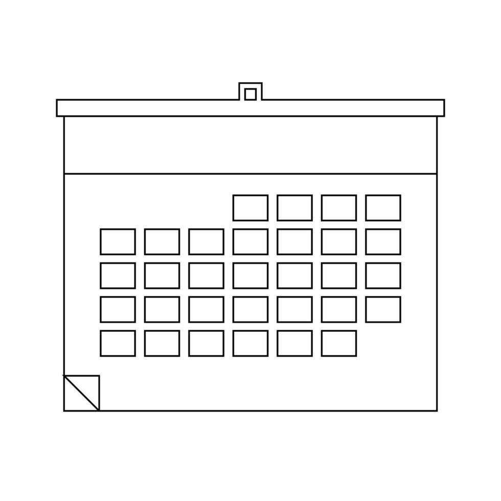 calendário ícone, vetor ilustração. plano Projeto estilo. vetor calendário ícone ilustração isolado em branco fundo, calendário ícone eps10. calendário ícones gráfico Projeto vetor símbolos