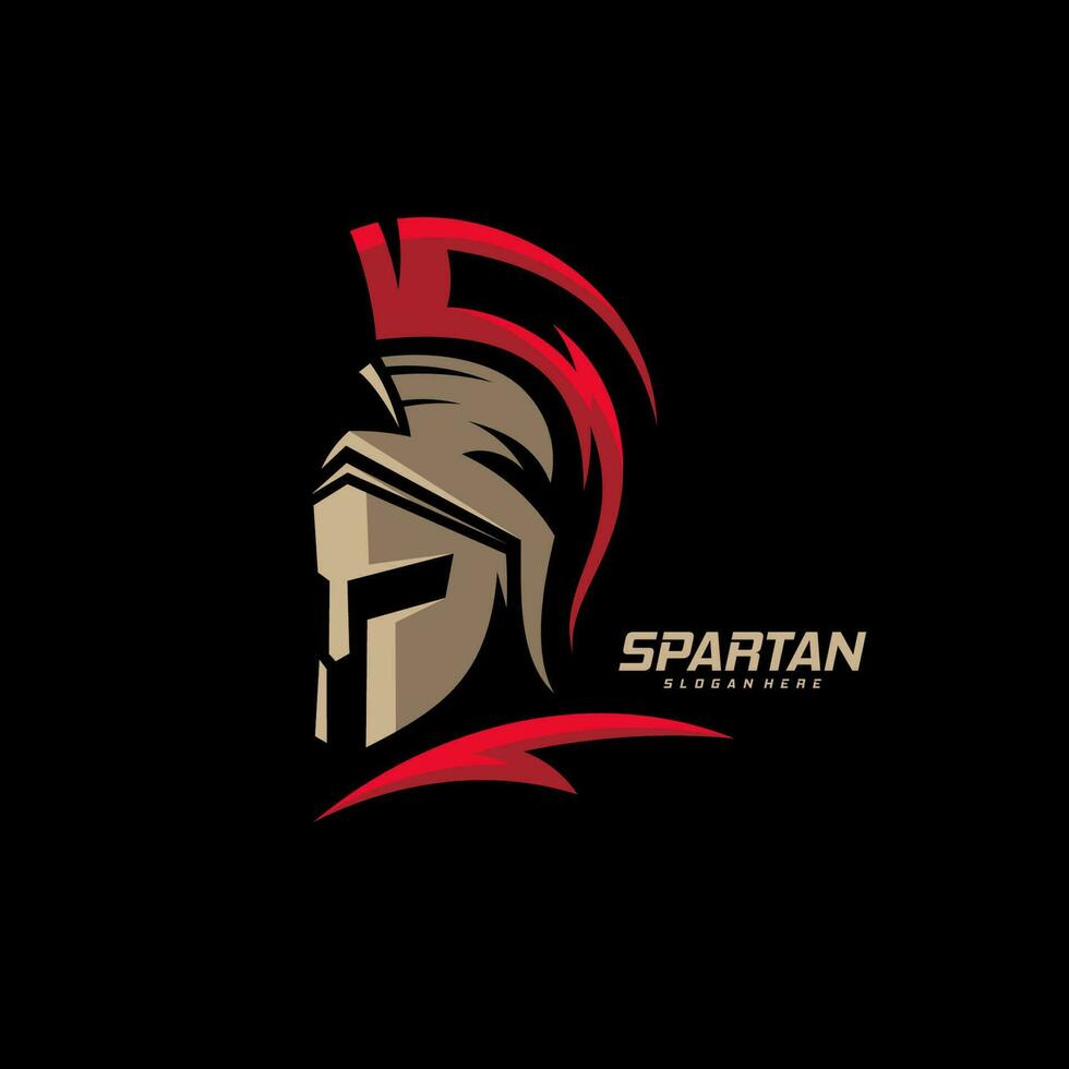 espartano logotipo modelo vetor, criativo sparta logotipo vetor, espartano capacete logotipo vetor