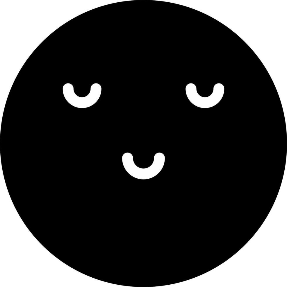 fofa emoji face personagem ícone dentro Preto e branco cor. vetor