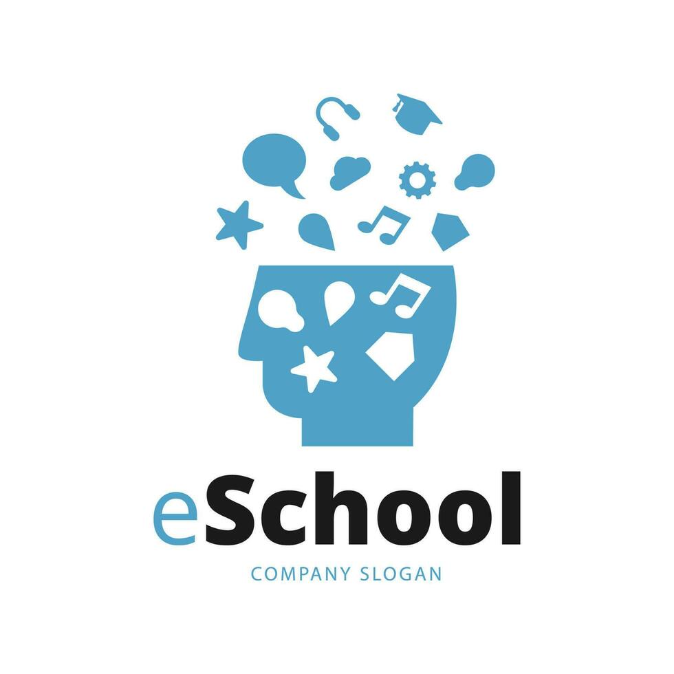 escola e Educação logotipo vetor