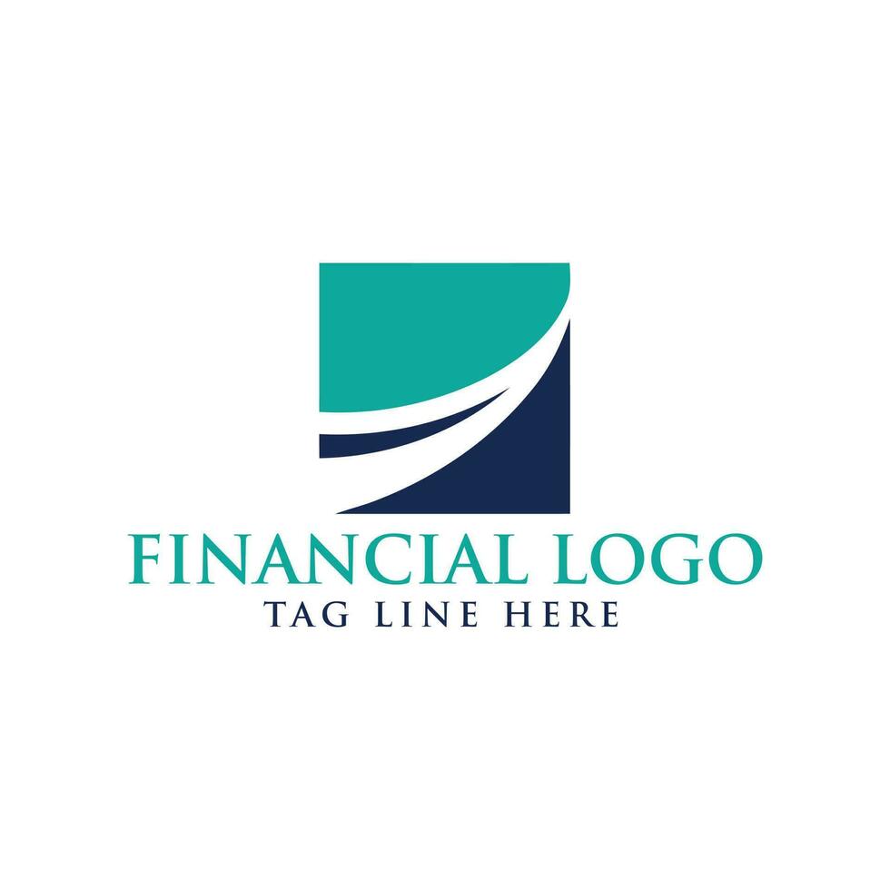 design de logotipo financeiro e contábil de angariação de fundos vetor