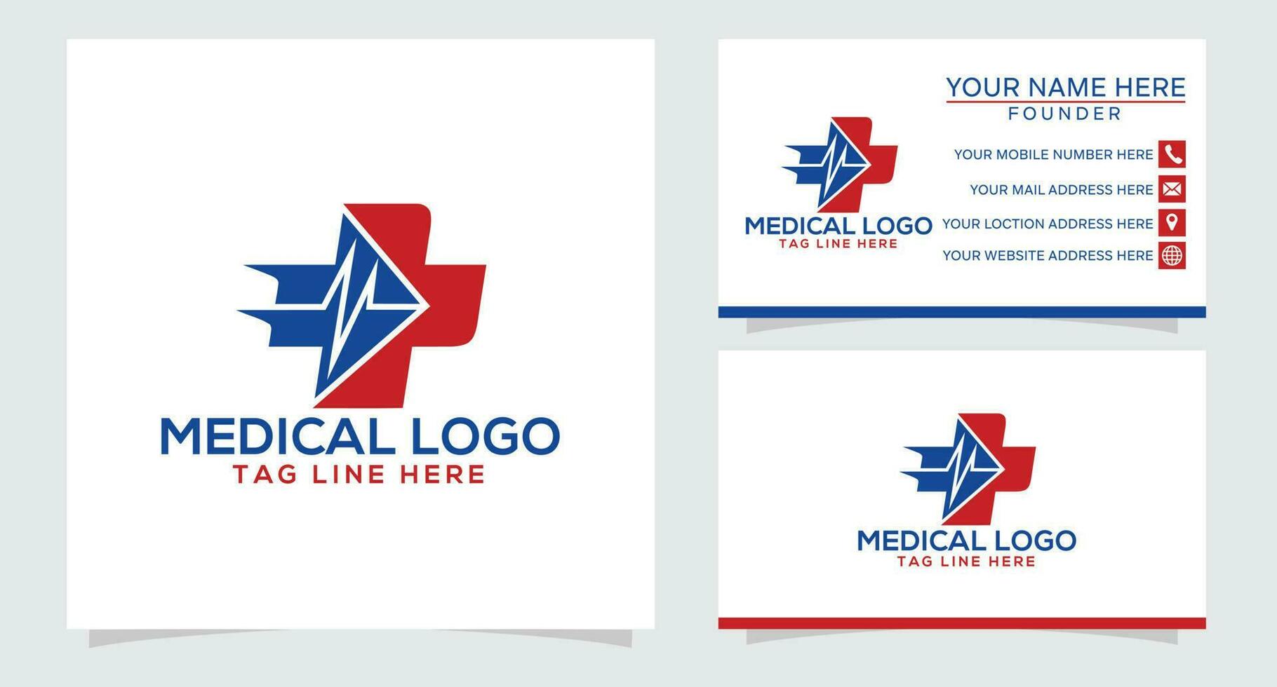médico logotipo com uma Cruz. abstrato Cruz. Cruz ícone. médico Centro logotipo. médico logotipo vetor