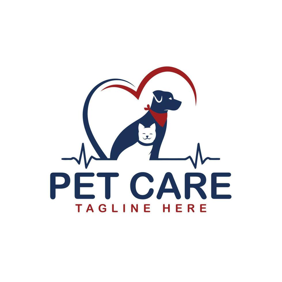 médico cachorro gato animal logotipo vetor ícone linha arte esboço Projeto