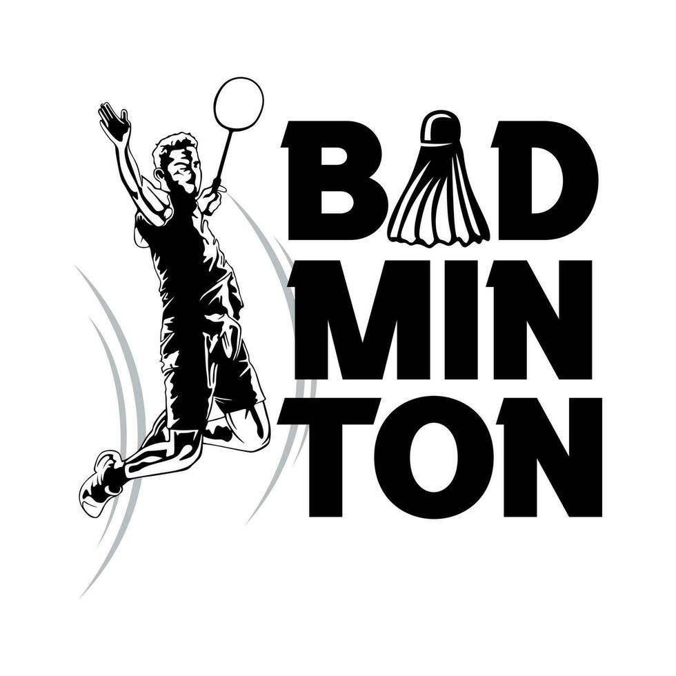 vetor esporte badminton