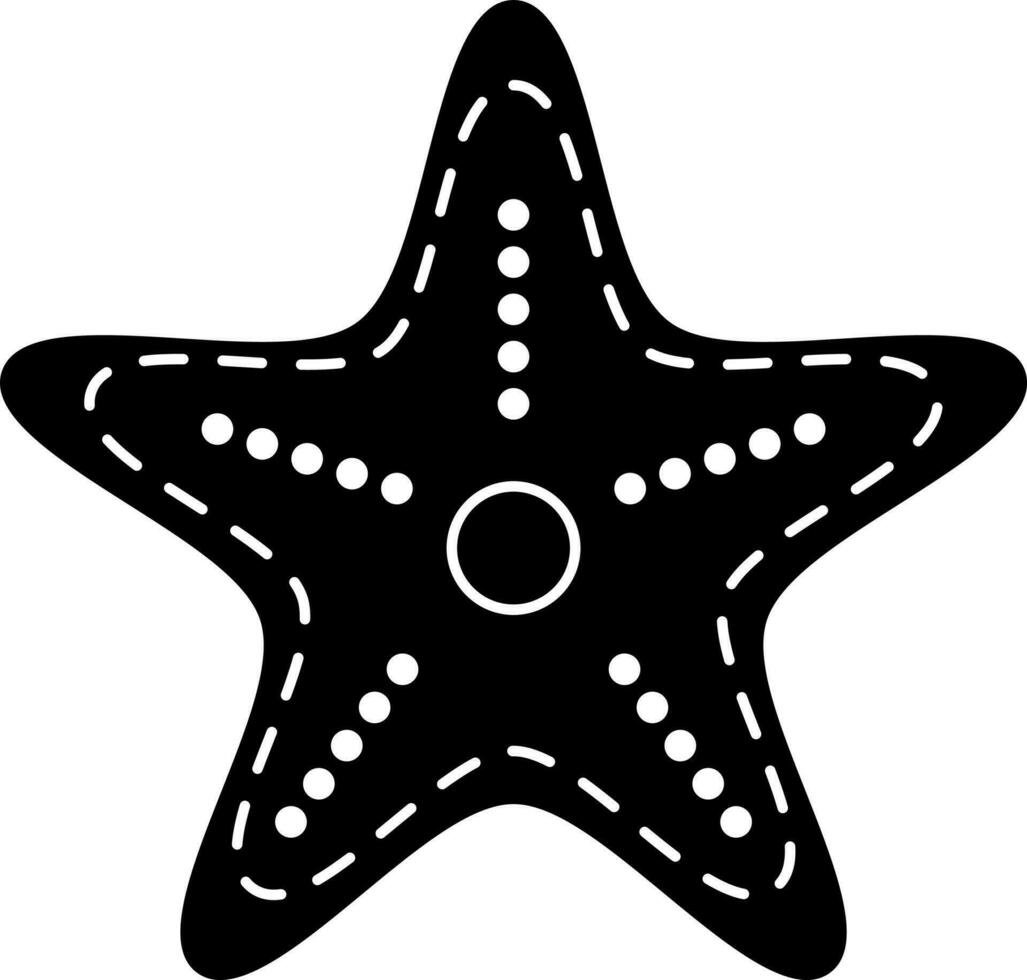 estrelas do mar ícone ou símbolo dentro plano estilo. vetor