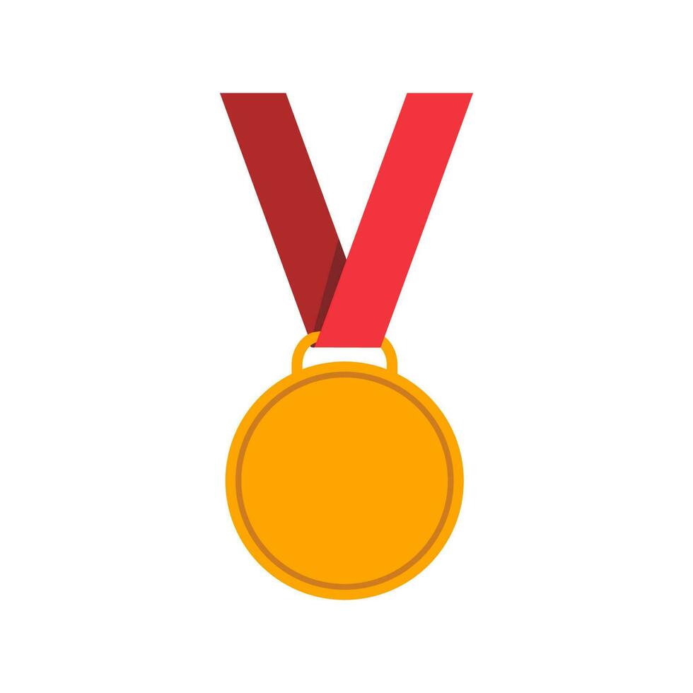 vetor ouro, prata e bronze medalhas com azul fita plano vetor ícones para Esportes apps e sites, vetor ilustração.