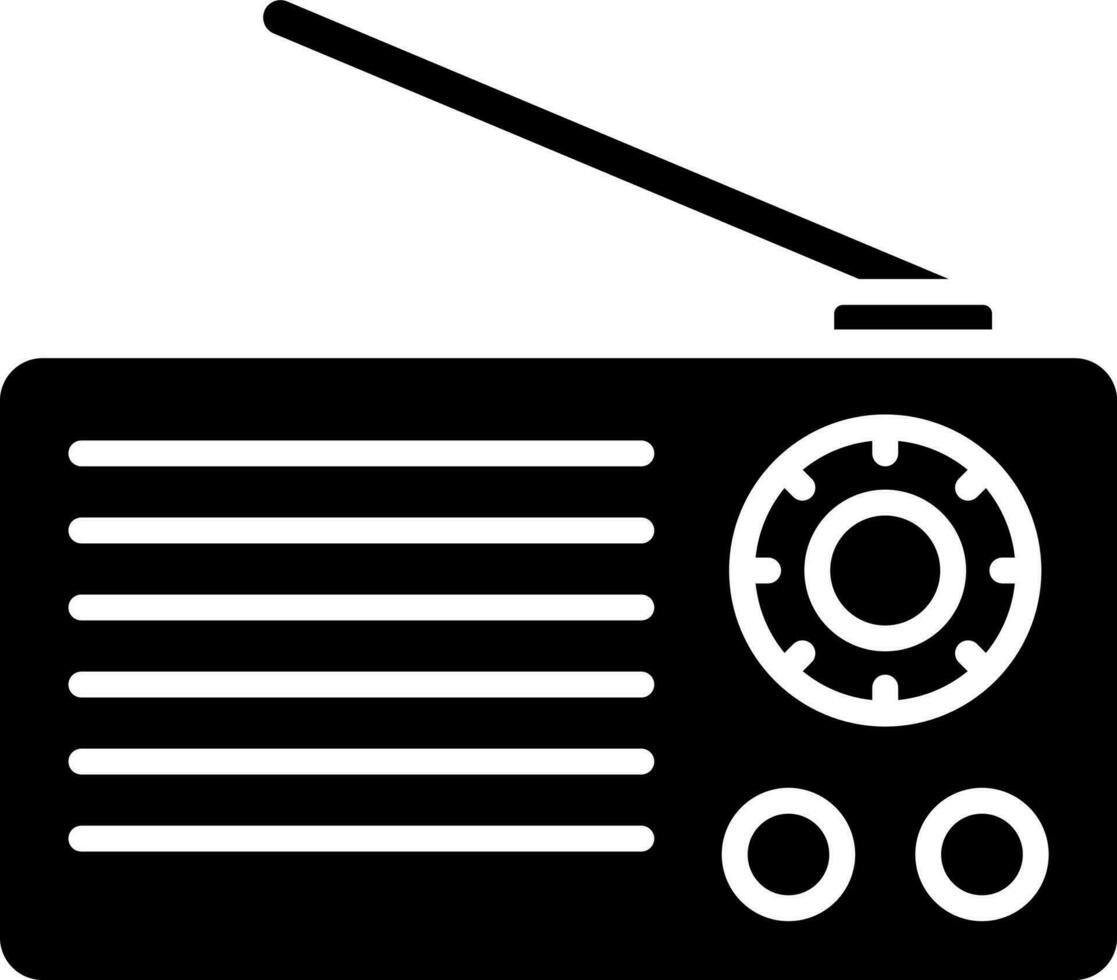 ilustração do rádio ícone ou símbolo. vetor