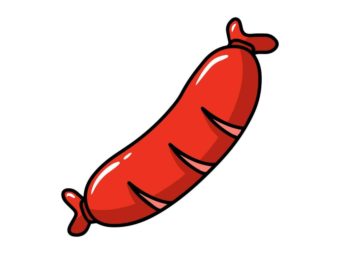 linguiça velozes Comida clipart ilustração vetor