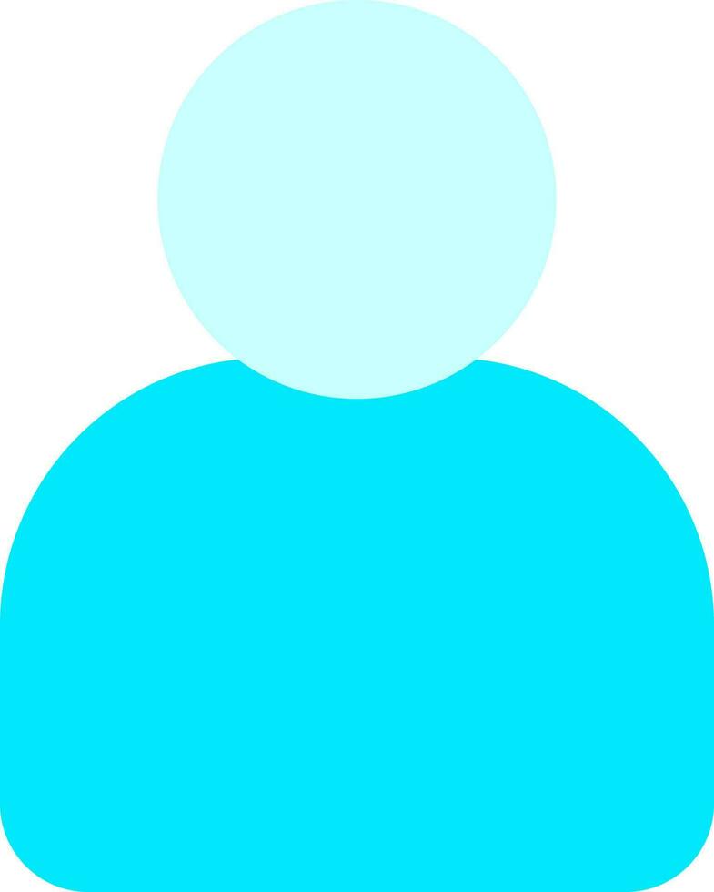 ilustração do do utilizador ícone dentro azul cor. vetor