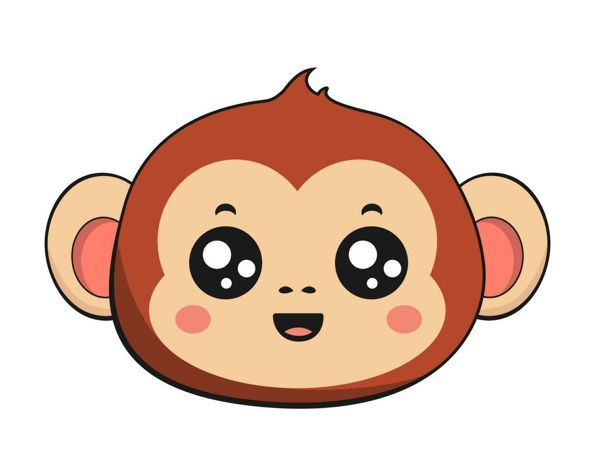 Vetores de Vejanenhummal Macaco Isolado Ícone Vetor Realista Emoji Da  Ilustração Do Desenho Animado Da Cara Do Macaco Emoticon Ícone e mais  imagens de Emoticon - iStock