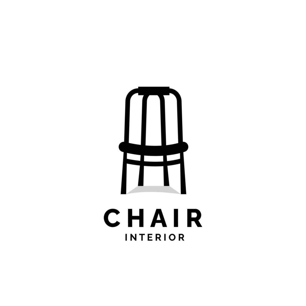 cadeira mobília moderno logotipo vetor ícone ilustração para indústria