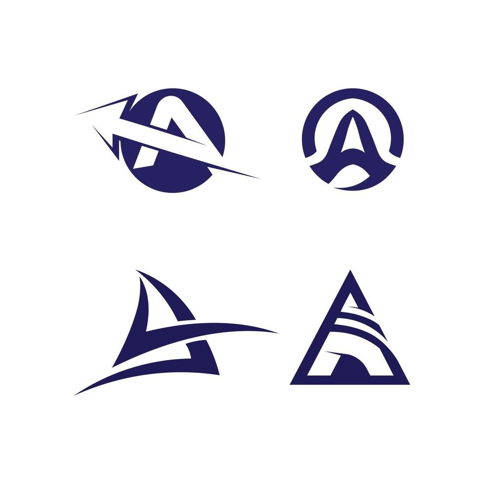 um modelo de logotipo de carta, design de ícone de vetor