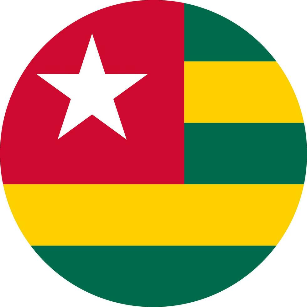 volta togolês bandeira do ir vetor