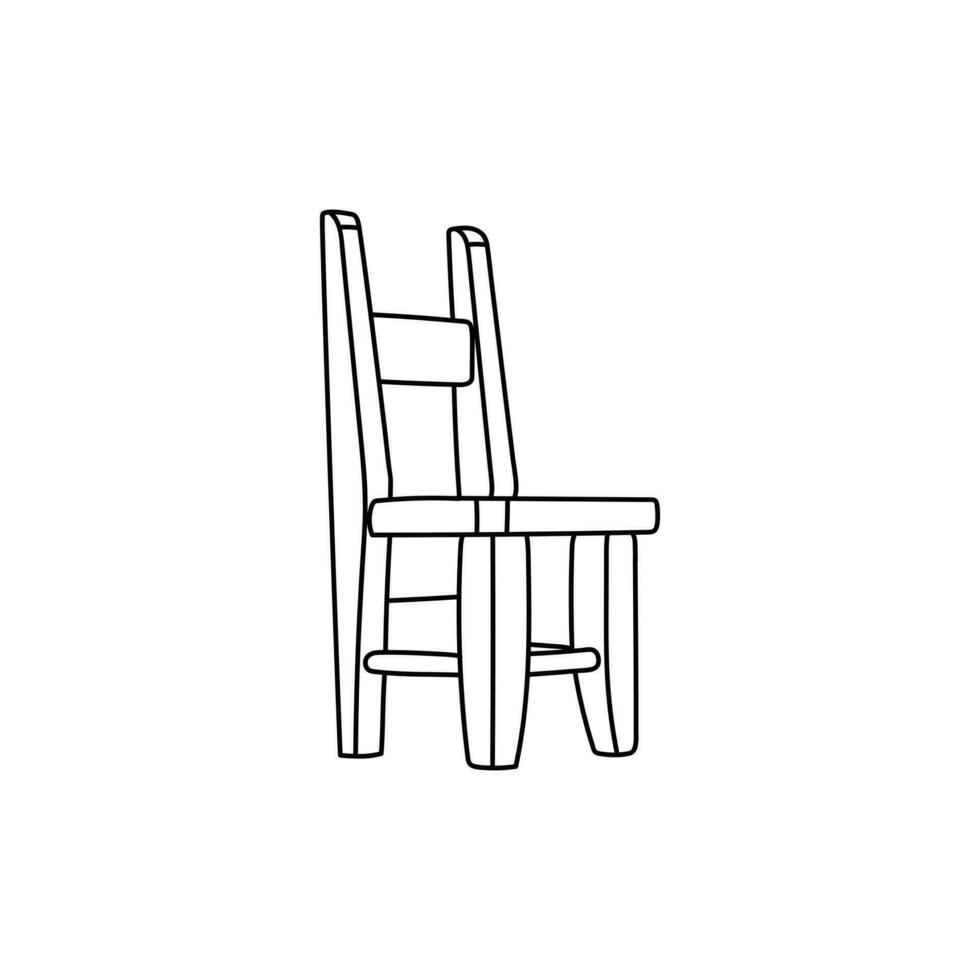 de madeira cadeira Projeto vetor, abstrato ícone com de madeira textura,cadeira,móveis,logotipo desenho, vetor ilustração