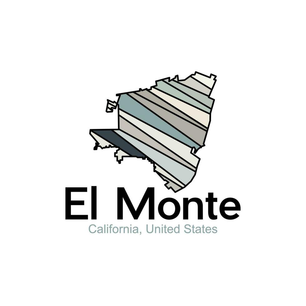 el monte Califórnia cidade Unidos estados criativo Projeto vetor