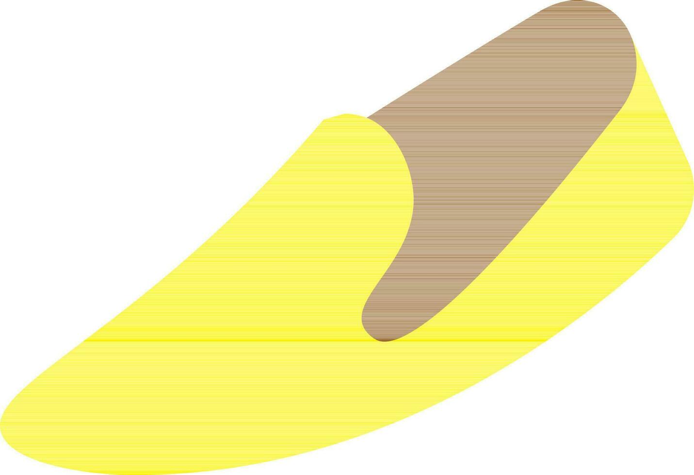 amarelo sapatos ícone em branco fundo. vetor