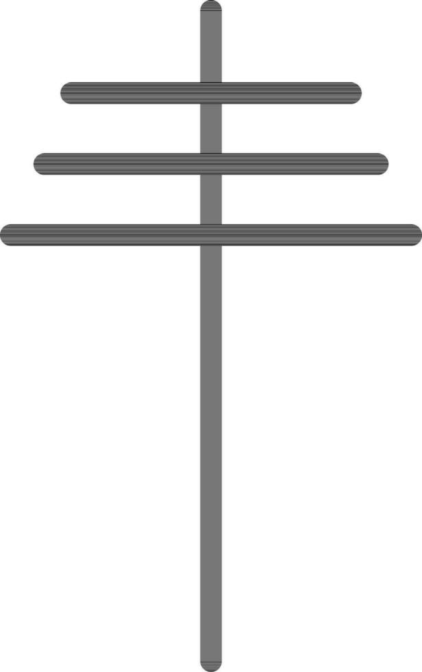 isolado plano estilo ilustração do antena torre. vetor