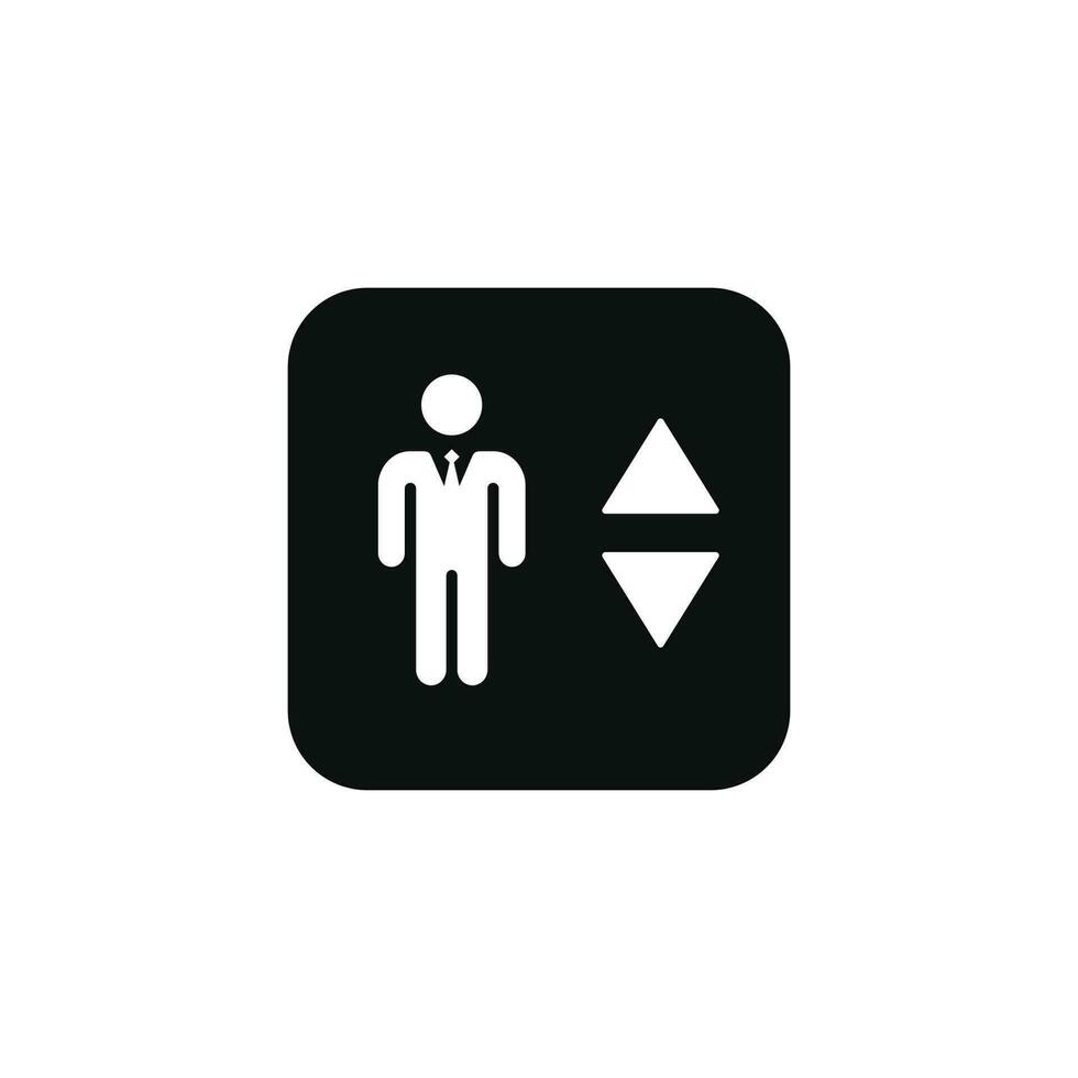 elevador lift símbolo ícone isolado em branco fundo vetor