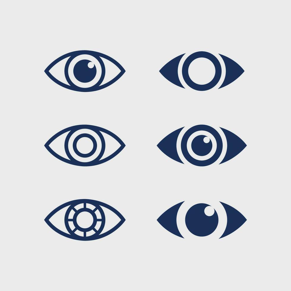 design de logotipo de vetor para cuidados com os olhos