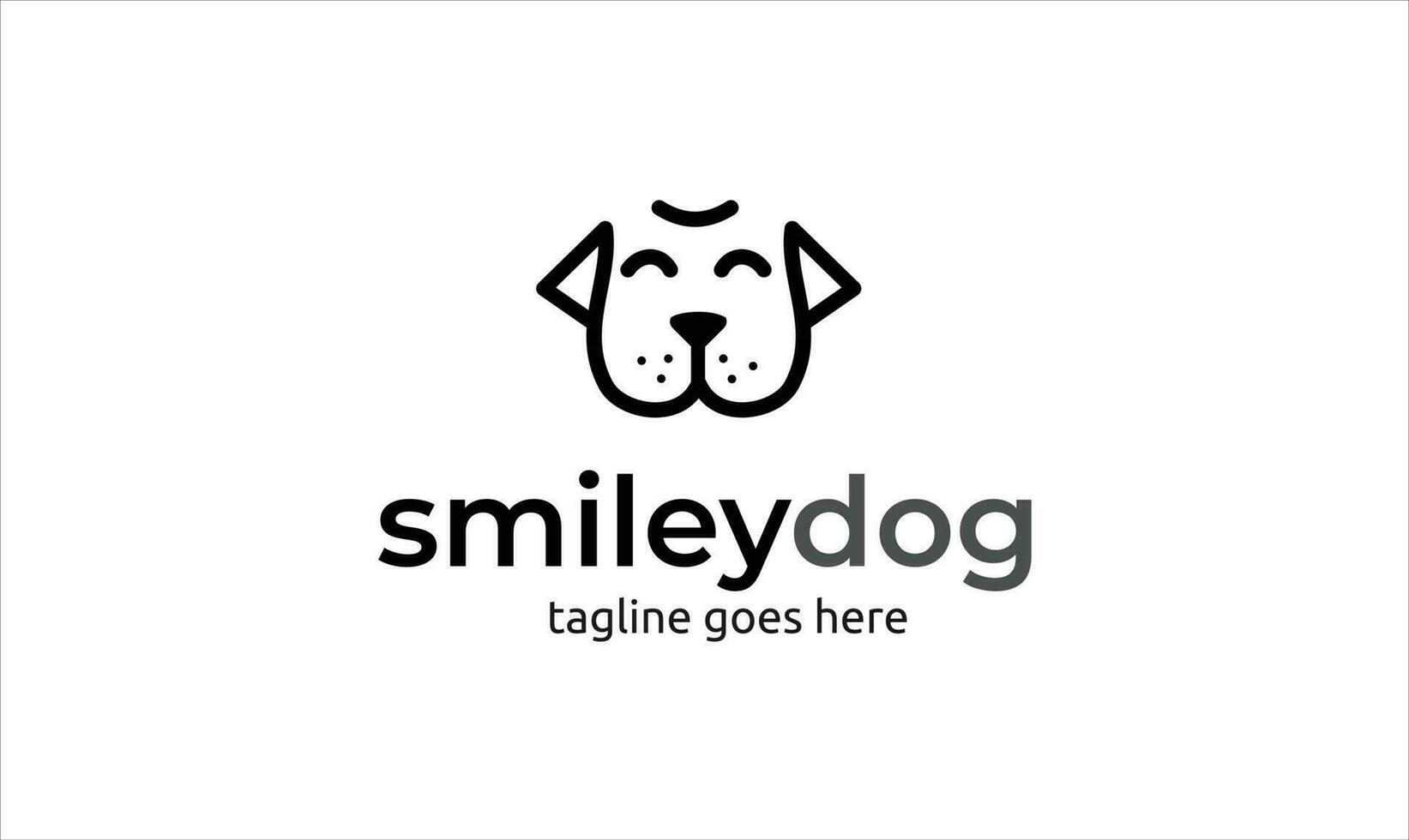 design de logotipo de cachorro vetor