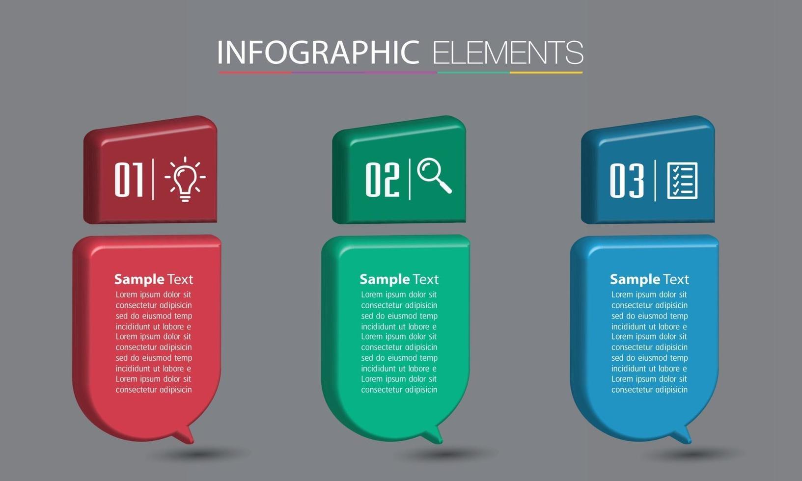 infográficos modernos de banner de modelo de caixa de texto vetor