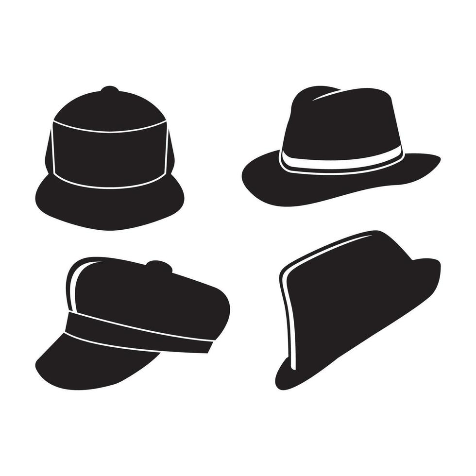 chapéu símbolo ícone, logotipo ilustração Projeto modelo. vetor
