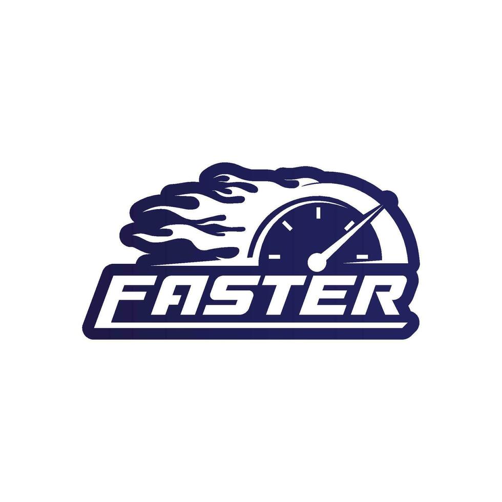 ícone de vetor de modelo de logotipo mais rápido