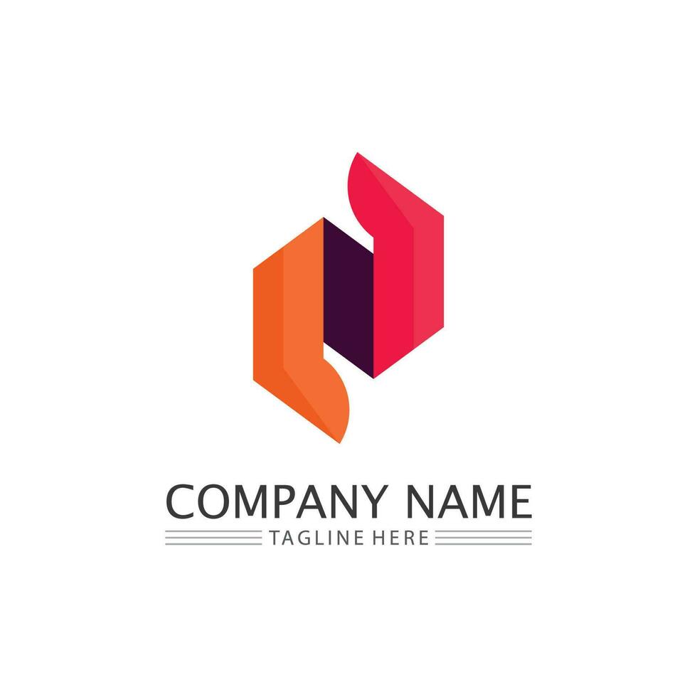 n fonte do logotipo empresa logotipo negócio e letra inicial n desenho vetor e letra para logotipo