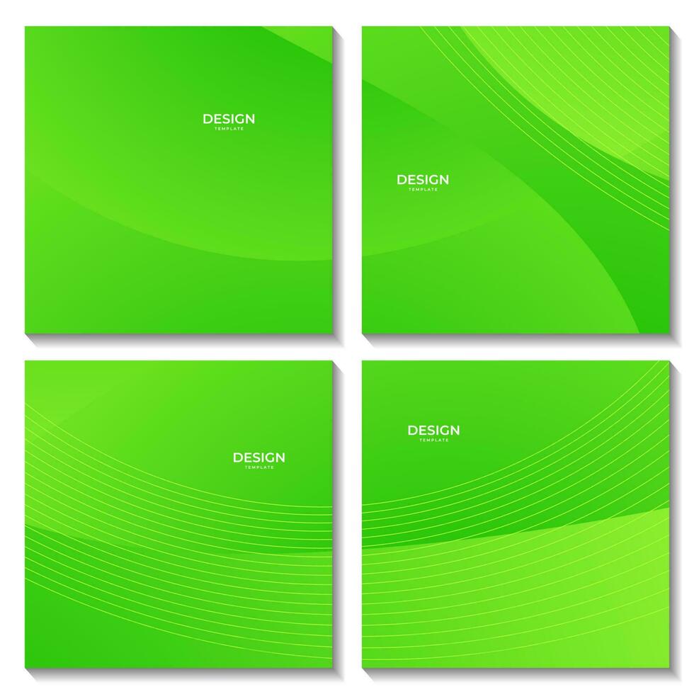 abstrato quadrados verde onda gradiente fundo vetor