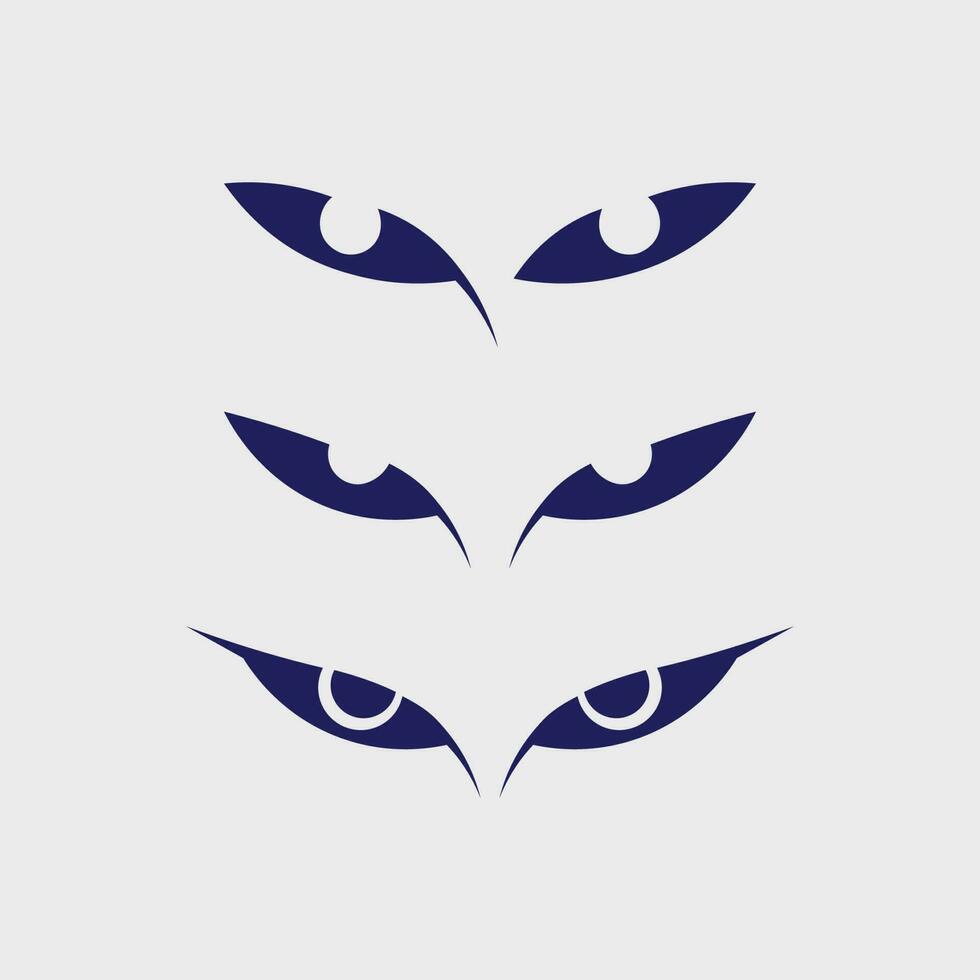 design de logotipo de vetor para cuidados com os olhos