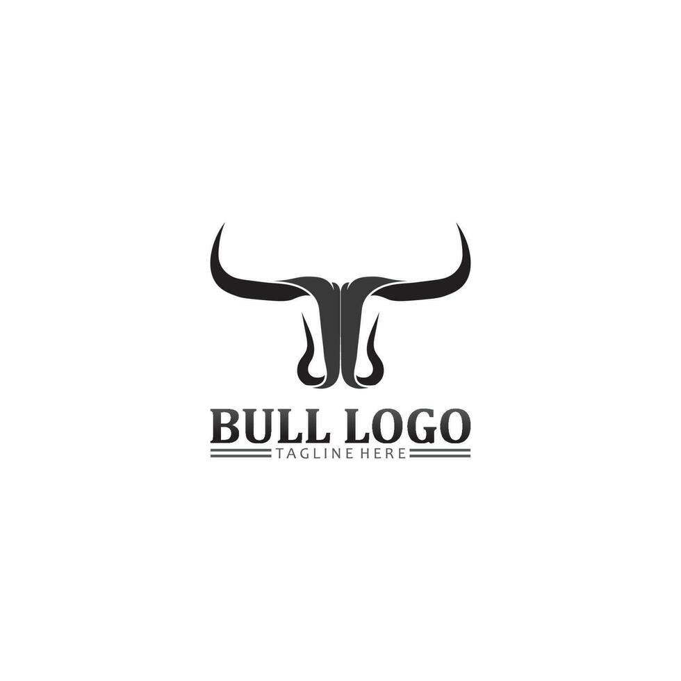 cabeça de búfalo de touro, vaca, vetor de design de logotipo de mascote animal para búfalo de chifre de esporte, animal, mamíferos, logotipo de cabeça, selvagem, matador